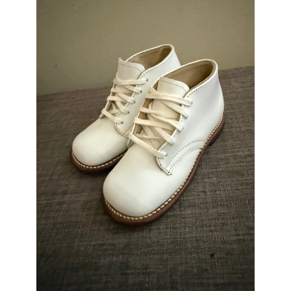 Vintage Boy’s Willits White Leather Toddler Shoes Size 8C
